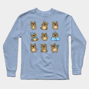 Teddy bear print Long Sleeve T-Shirt